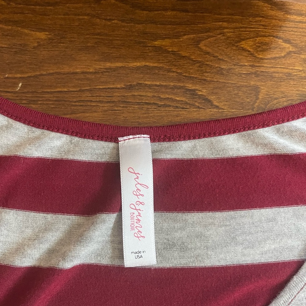 Jules & James Striped Midi Dress (Med) - Picture 2 of 4